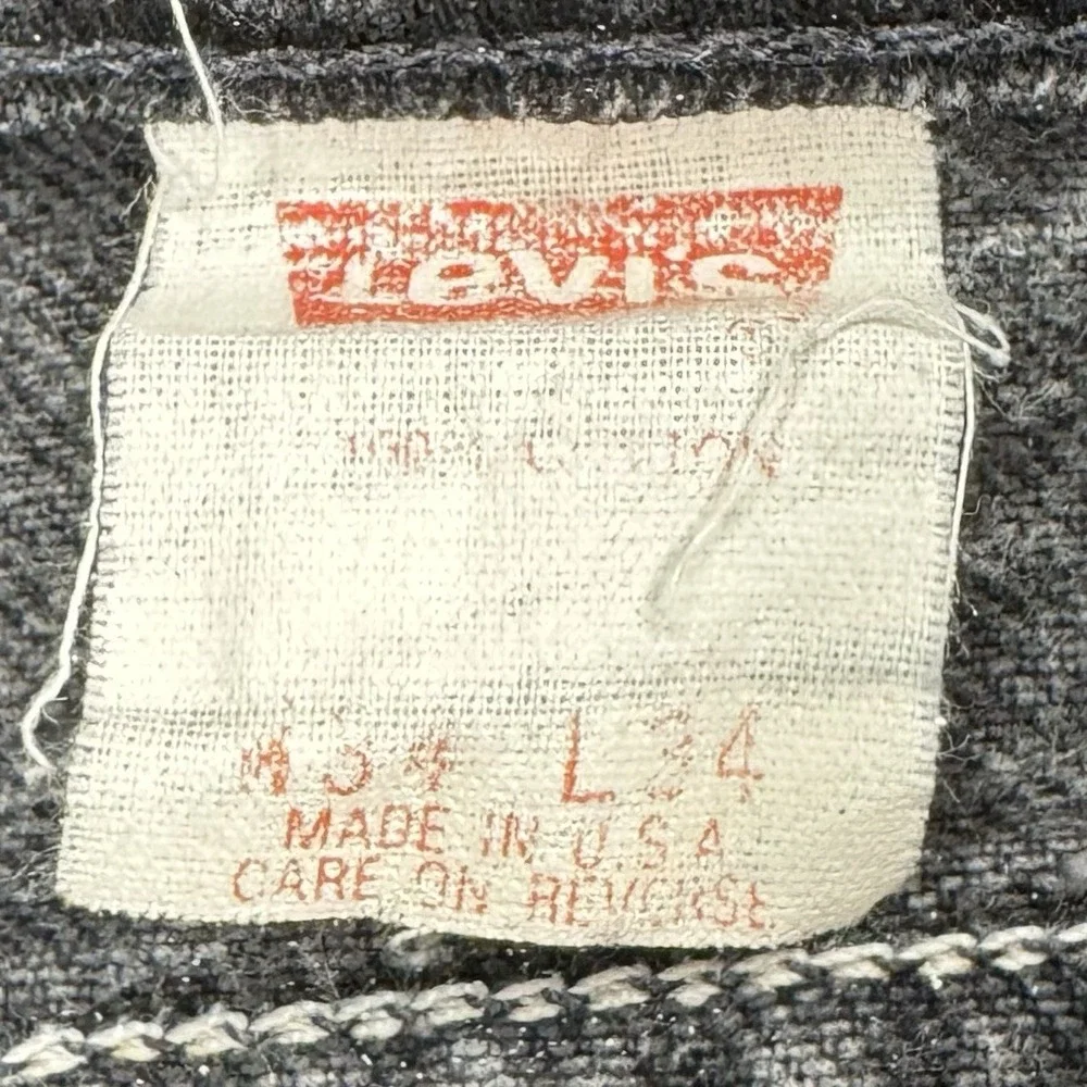 Vintage 1990s Levis 505 Mens Jeans 34x34 Black Made In USA